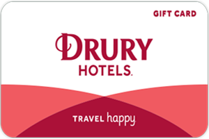 Drury gift card for hotel and travel